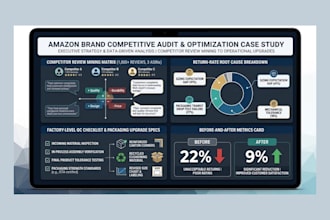 do in depth amazon competitor analysis and market research
