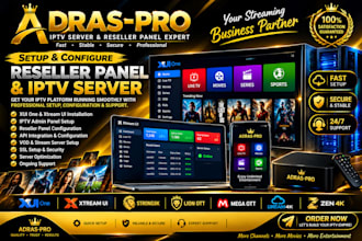 setup stable reseller panel, server configure,strong8k, lion ott, dream4k,zen 4k
