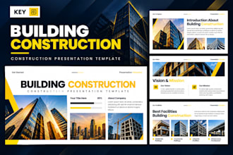 create a professional construction company profile and brochure