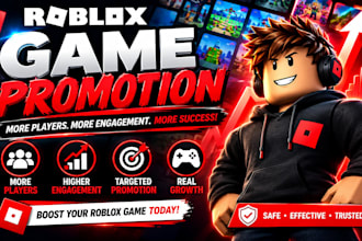 roblox promotion, roblox advertising roblox marketing for your game engagement