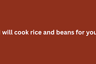 cook delicious nigerian rice and beans for you