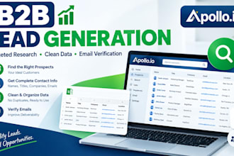 do b2b lead generation,data cleaning and email verification