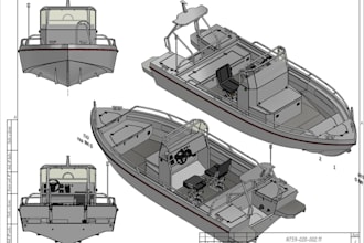 design  aluminums boats and create fabrication drawings