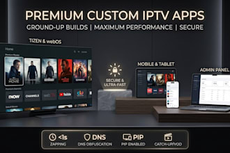 do custom iptv app development for smart tv android and ios