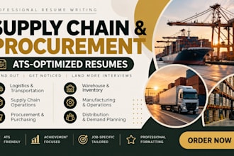 write ats supply chain logistics procurement and operations resume
