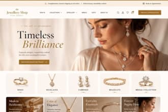 design squarespace jewelry boutique handmade website jewelry designer website