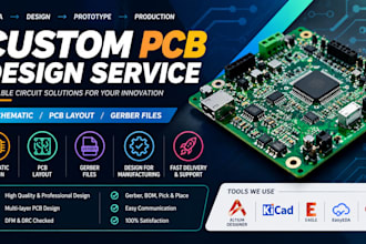 pcb layout circuit schematic and embedded system hardware development pcb