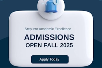 create professional university and college admission posters