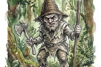 illustrate chilean mythology creatures chiloe folklore monsters watercolor