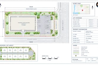create land subdivision plans, 2d site plans and plot layouts in autocad