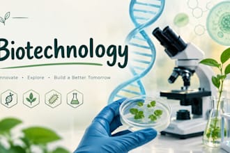 create professional biotechnology and science presentation