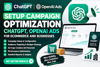 setup campaign optimization chatgpt, openai ads for ecommerce and businesses