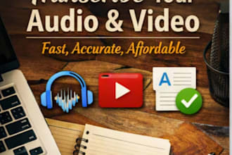transcribe audio and video to text