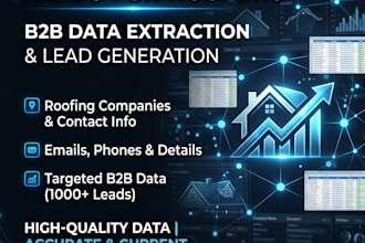 deliver high quality roofing lead generation list for your business