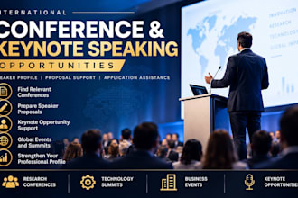 help you find conference and keynote speaking opportunities for eb1 eb2 niw visa