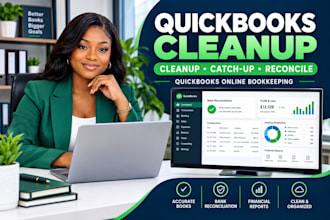 cleanup, catchup, reconcile in quickbooks online bookkeeping