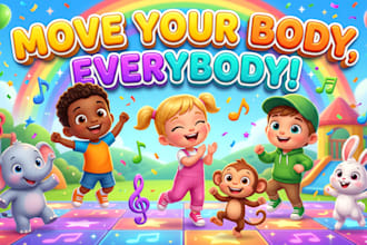 write and compose and produce kids song, and children music