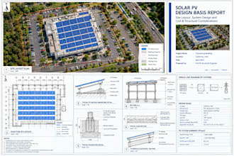 prepare pvsyst energy yield assessment, site layout and design basis report