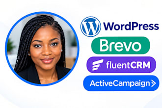 setup wordpress email marketing with brevo fluentcrm activecampaign automation