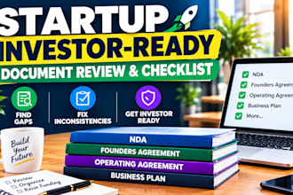 review your startup documents and prepare an investor readiness checklist