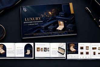 design packaging product catalogue and create product images