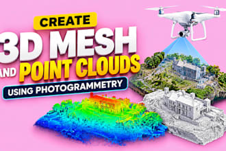 create 3d mesh and point clouds using photogrammetry