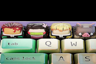 sculpt artisan keycap characters with custom 3d sculpture and stl artwork fast