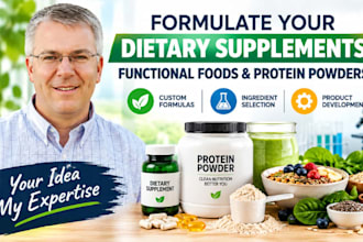 develop custom nutraceutical, functional food, and protein powder