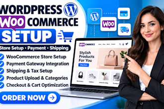setup wordpress woocommerce store with payment gateway and shipping