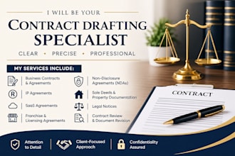 be your contract drafting specialist