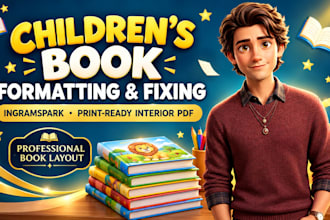 format childrens books for ingramspark and amazon KDP
