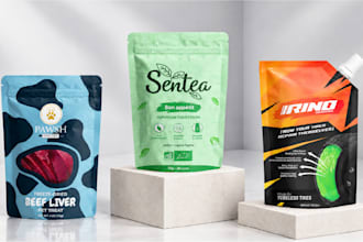 design doypack, stand up pouch, and mylar bag packaging