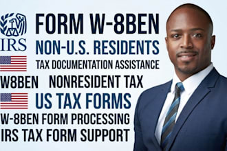 help prepare and efile form w8ben for non US residents US tax forms irs tax