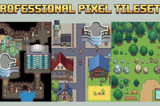 do pixel art tileset, pixel character sprites, sprite sheet animation rpg