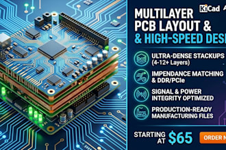design multilayer pcb layout and high speed circuit design