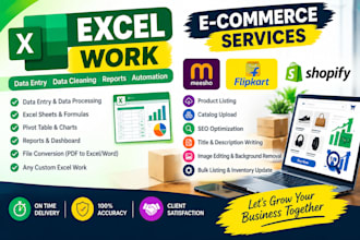 manage e commerce listings, SEO, catalogs and PPC campaigns