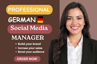manage your instagram and facebook for your german business