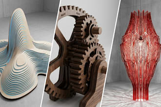 parametric 3d cad modeling, cnc router dxf laser cut files, sheet metal drawing