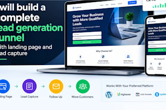 build a complete lead generation funnel with landing page and lead capture