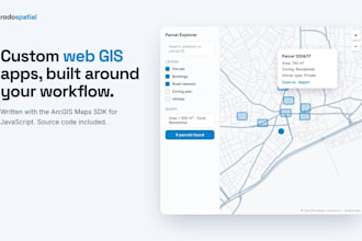 develop a custom web gis app with arcgis maps sdk for javascript