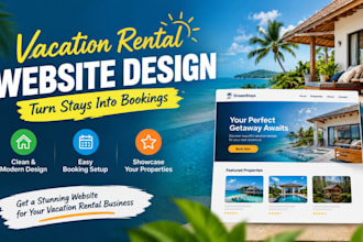 build vacation rental website, airbnb website, rental website, property website