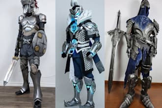 design custom anime cosplay armor 3d printable helmets props eva foam patterns