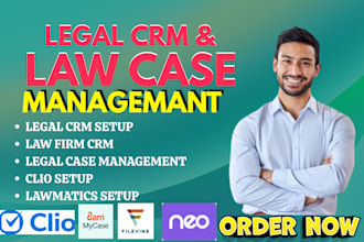 setup legal crm and law case management clio lawmatics law ruler filevine mycase