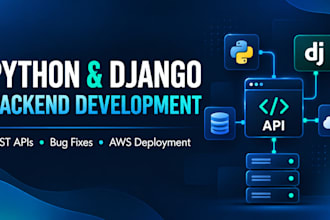 develop python django web applications and rest apis