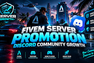 promote your fivem server and discord gaming community