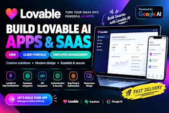 build lovable ai saas apps CRM client portals and employee management software