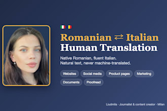 translate from romanian to italian and italian to romanian