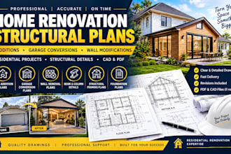 create civil structura engineering for california or texas permit