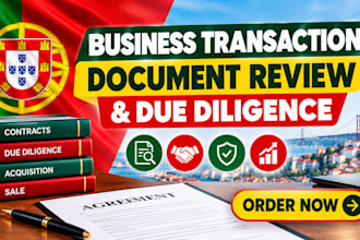 review business transactions and due diligence documents