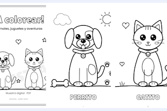 create a custom printable coloring book PDF for kids or adults